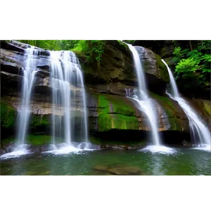 Wv Enchanting Waterfall Escape Png Ocb72 PNG image