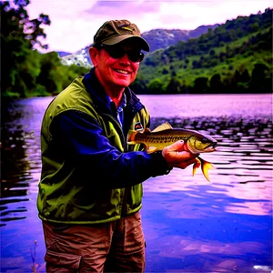 Wv Fishing In Tranquil Lakes Png 06282024 PNG image