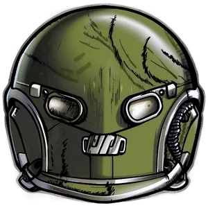 Ww2 Helmet Sketch PNG 33