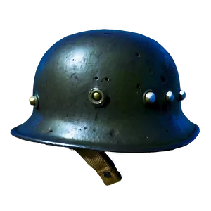 Ww2 Helmet With Bullets PNG 4