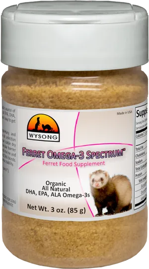 Wysong Ferret Omega3 Supplement Jar PNG