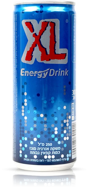 X L Energy Drink Can Blue PNG image
