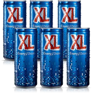 X L Energy Drink Cans Condensation