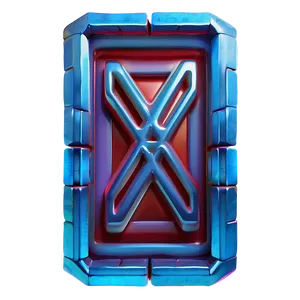X Mark In 3d Box Png 05252024 PNG image