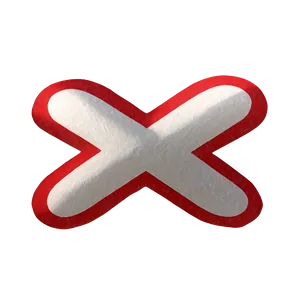 X Mark On Paper Png 05252024 PNG image