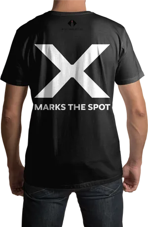 X Marks The Spot Tshirt Design PNG image