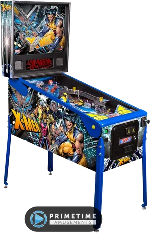X Men Wolverine Pinball Machine PNG image