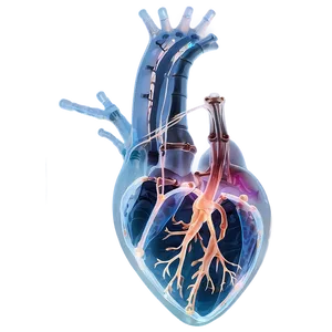 X Ray Heart Image Png 06252024 PNG image