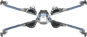 X Wing Fighter Isolated PNG image