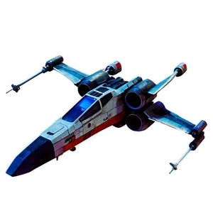 X-wing Fighter Silhouette Png 05232024 PNG image