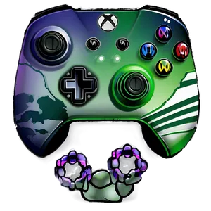 Xbox Controller Space Theme Png Onb PNG image