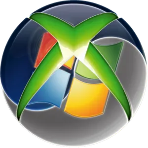 Xbox Logo Glossy Button PNG image