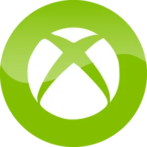 Xbox Logo Green Circle Background PNG image