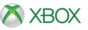 Xbox Logo Greenand White PNG image