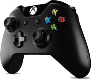 Xbox One Black Controller PNG image
