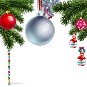 Xmas Tree Decorations PNG 05252024