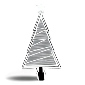 Xmas Tree Sketch Png 06132024 PNG image