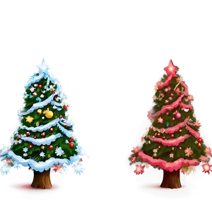 Xmas Tree Sunset Backdrop Png 06292024 PNG image