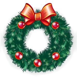 Xmas Wreath PNG 29