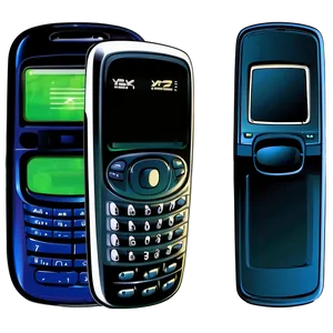 Y2k Mobile Phone Vector Png 06292024 PNG image