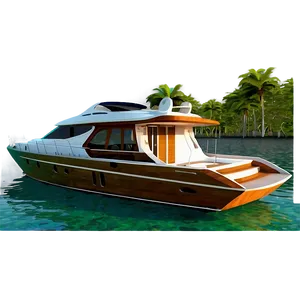 Yacht In Exotic Lagoon Png Fpm72 PNG image