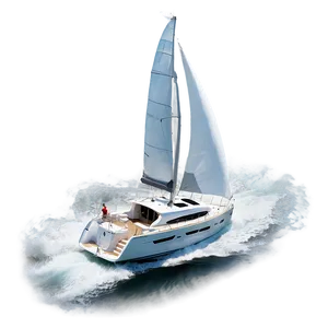 Yacht In Rough Seas Png 05242024 PNG image