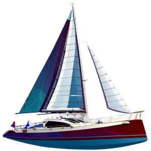 Yacht With Open Sails Png Wqf PNG image