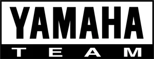 Yamaha Team Logo Blackand White PNG image