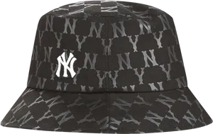Yankees Camo Bucket Hat PNG