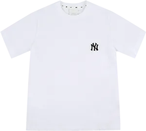 Yankees Logo White T Shirt PNG image