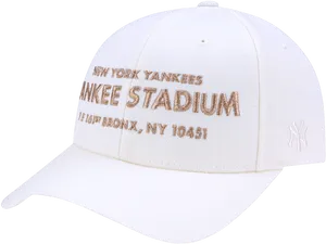 Yankees Stadium Commemorative White Hat PNG