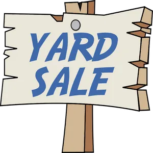 Yard Sale Sign Illustration PNG image