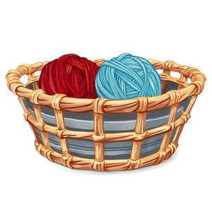 Yarn Ball In Basket Png 69 PNG image