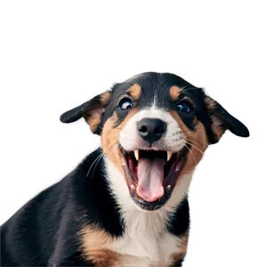 Yawning Puppy Png 05062024 PNG image