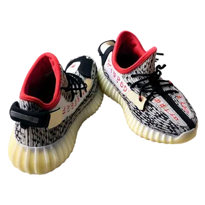 Yeezy Bred Sneakers Png 06252024 PNG image