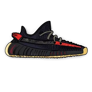 Yeezy Bred Sneakers PNG Qun13