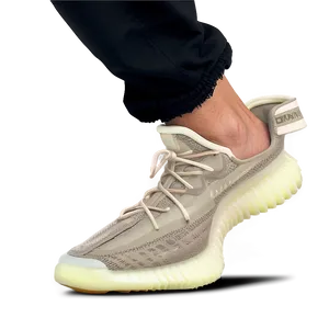 Yeezy Natural Light Shoes Png 06252024 PNG image