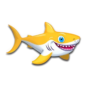 Yellow Baby Shark Clipart For Crafts Png 06212024 PNG image