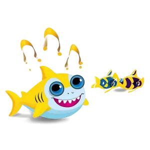 Yellow Baby Shark Mobile Wallpaper Png 06212024 PNG image