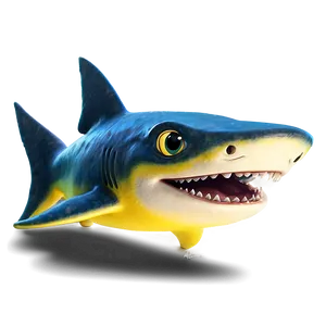 Yellow Baby Shark With Smile Png Ypl73 PNG image