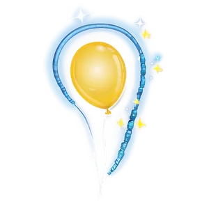 Yellow Balloon Bundle PNG 06262024