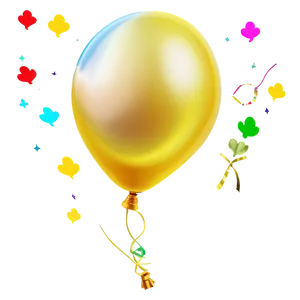 Yellow Balloon Bundle PNG 48