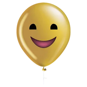Yellow Balloon Emoji PNG 06262024