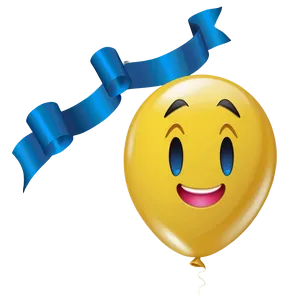 Yellow Balloon Emoji PNG Eds53 PNG