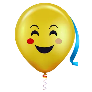 Yellow Balloon Emoji PNG Xvf