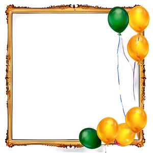 Yellow Balloon Frame PNG Pxb57 PNG