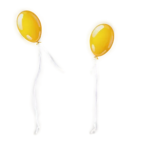 Yellow Balloon Frame PNG Xjs PNG