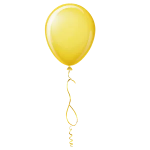 Yellow Balloon Transparent Background PNG Hje PNG