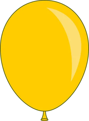 Yellow Balloon Transparent Background PNG image