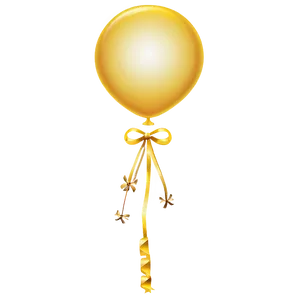 Yellow Balloon Vector Png 06262024 PNG image